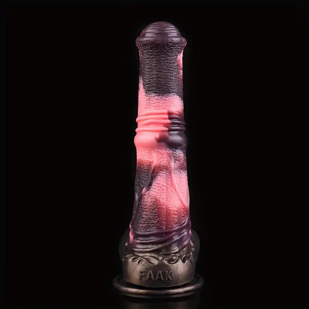 Knotted Horse Dildo 9.8 in - Silicone Animal Dildo
