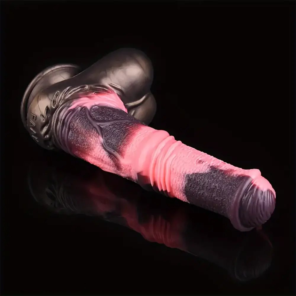 Knotted Horse Dildo 9.8 in - Silicone Animal Dildo