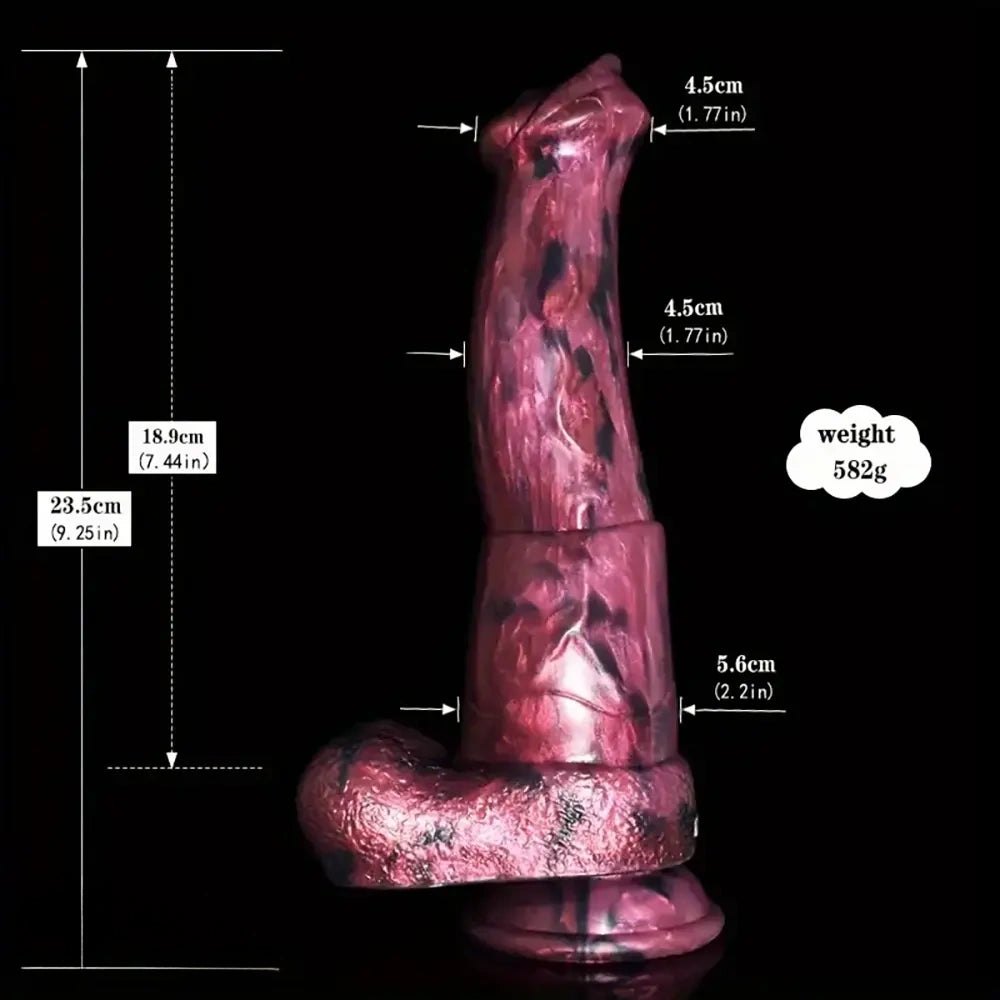 Knotted Horse Fantasy Dildo - Silicone Animal Dildo