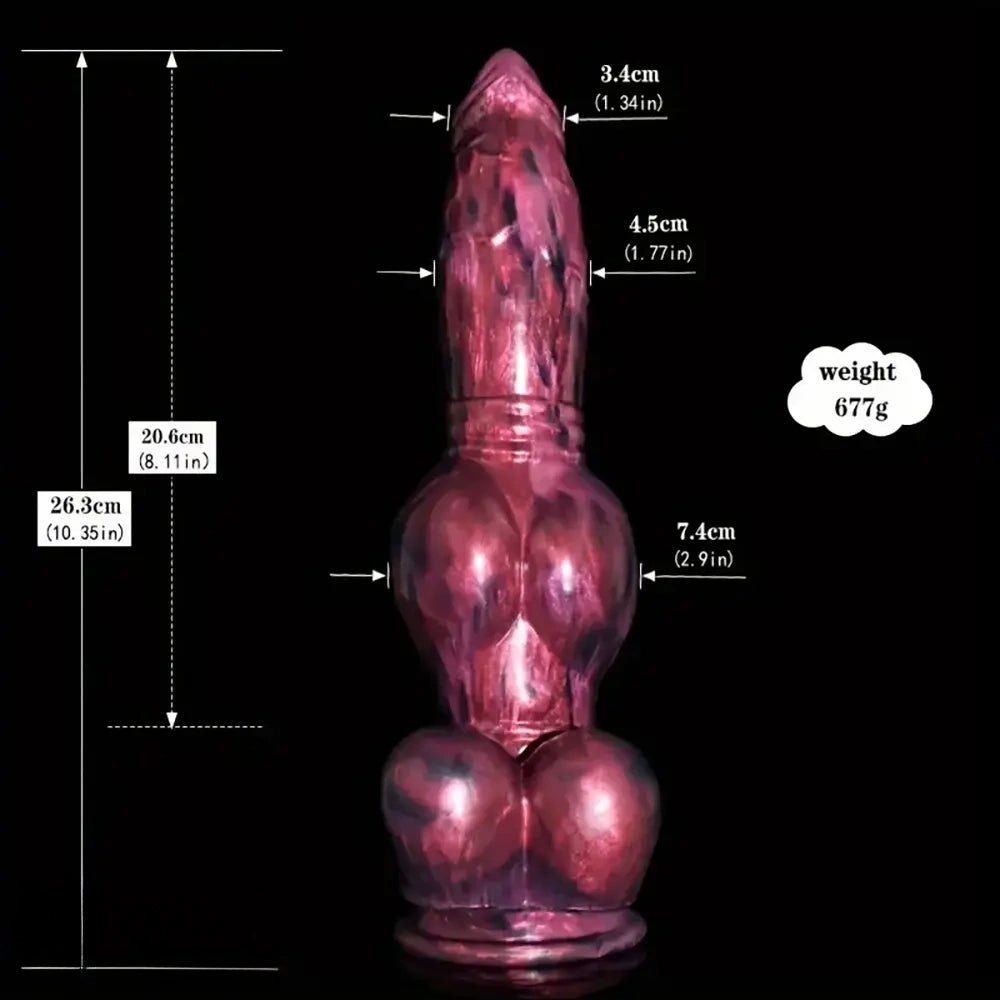 Knotted Horse Fantasy Dildo - Silicone Animal Dildo