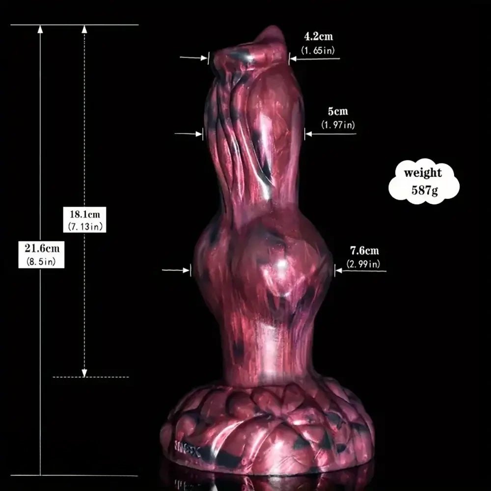 Knotted Horse Fantasy Dildo - Silicone Animal Dildo