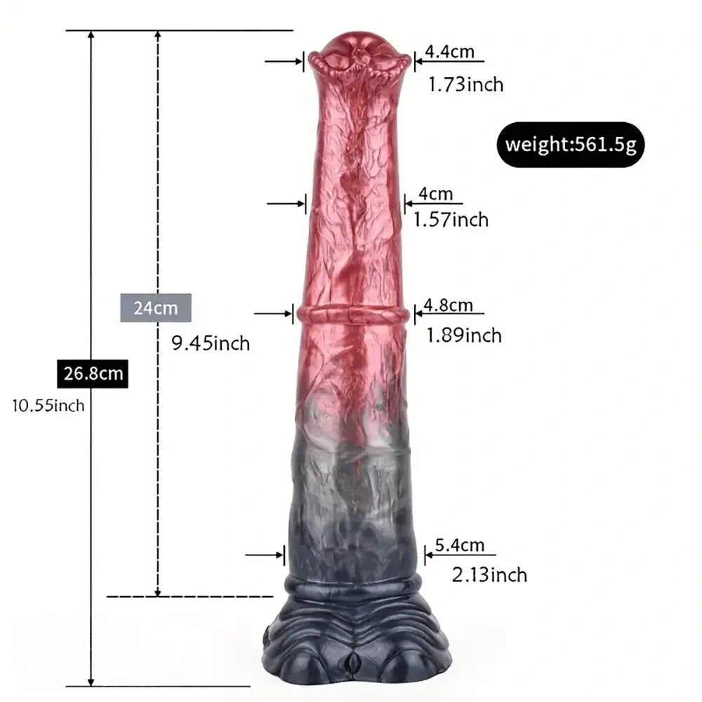 Knotted Horse Silicone Dildo - Bendable Animal Knot Dildo