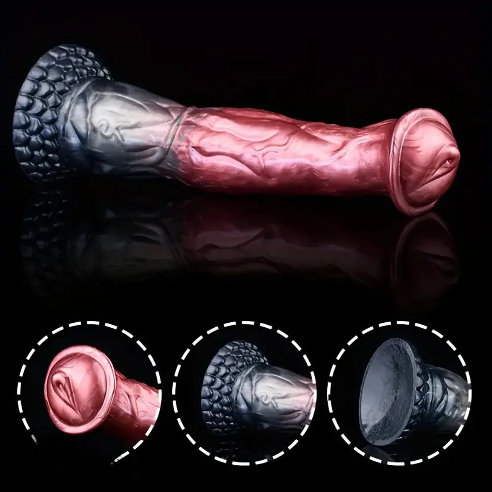 Knotted Horse Silicone Dildo - Bendable Animal Knot Dildo