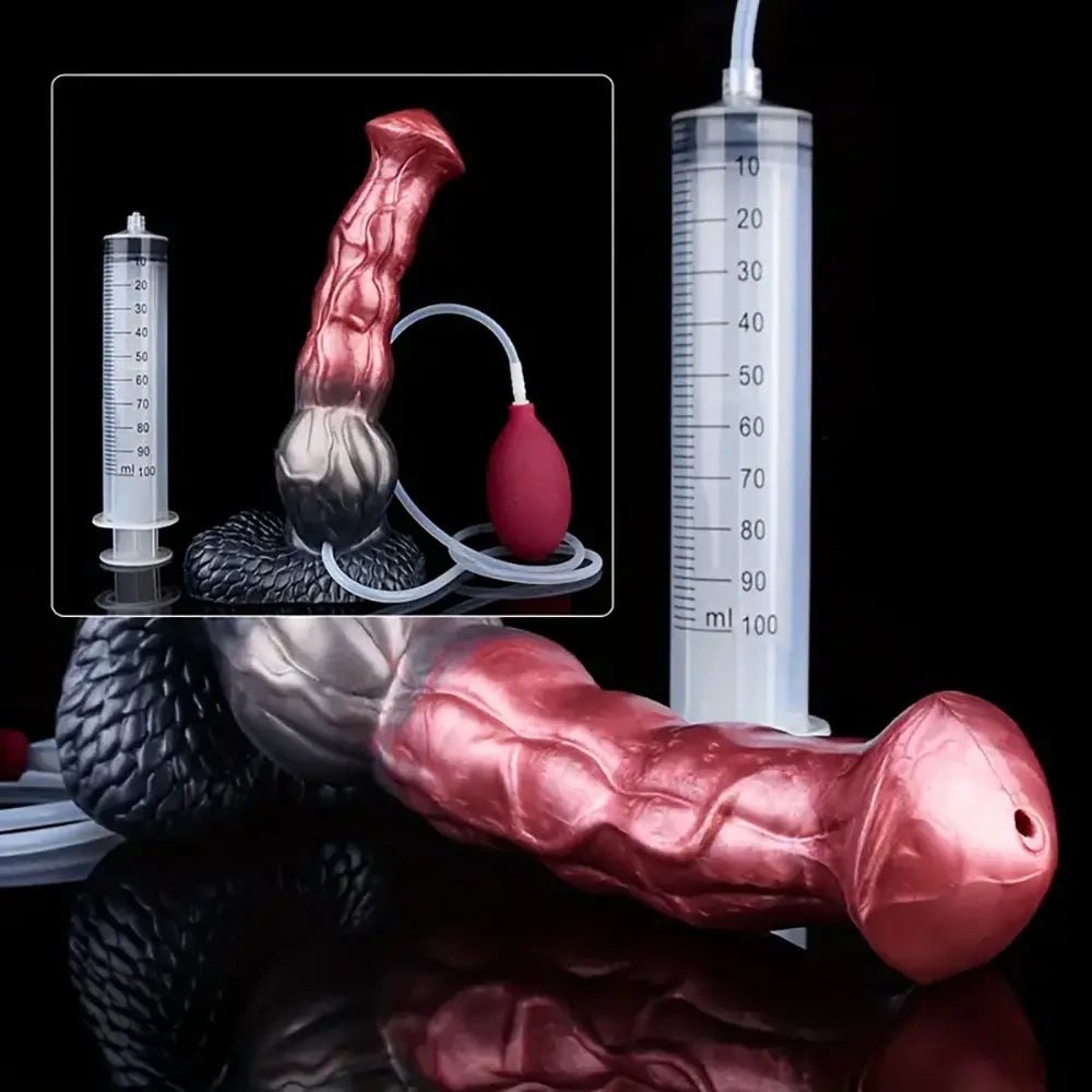 Knotted Horse Squirting Dildo - Animal Knot Dildo