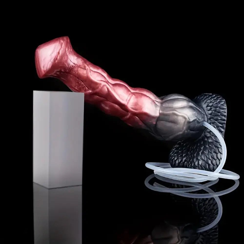 Knotted Horse Squirting Dildo - Animal Knot Dildo