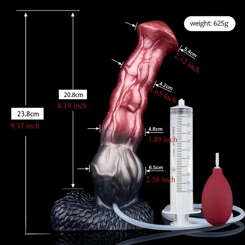 Knotted Horse Squirting Dildo - Animal Knot Dildo