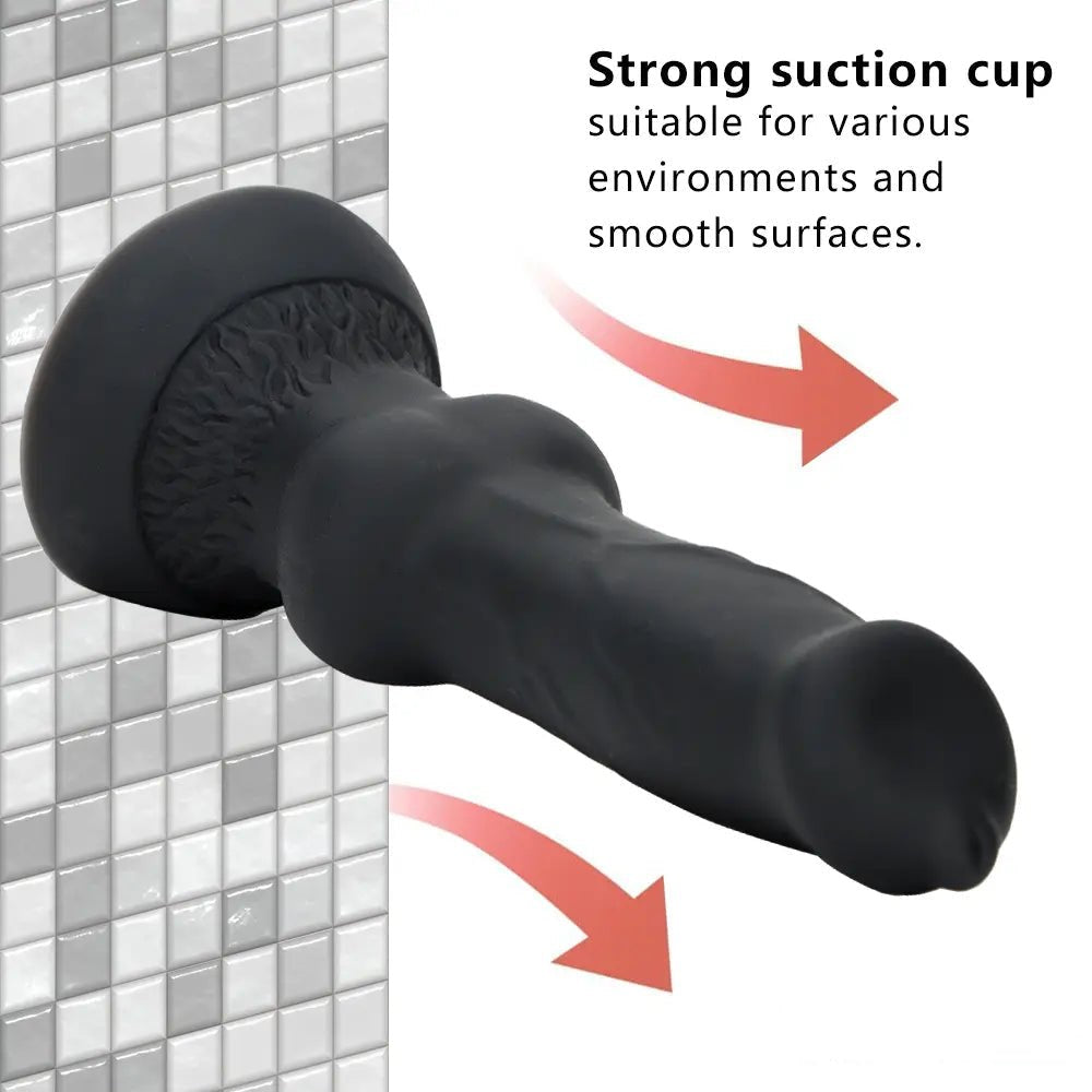 Knotted Animal Silicone Dildo 7.5in - Horse Dildo Style