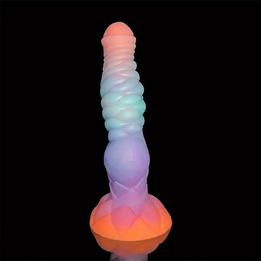 Knotted Animal Dildo 9.84 in - Luminous Dog Dildo