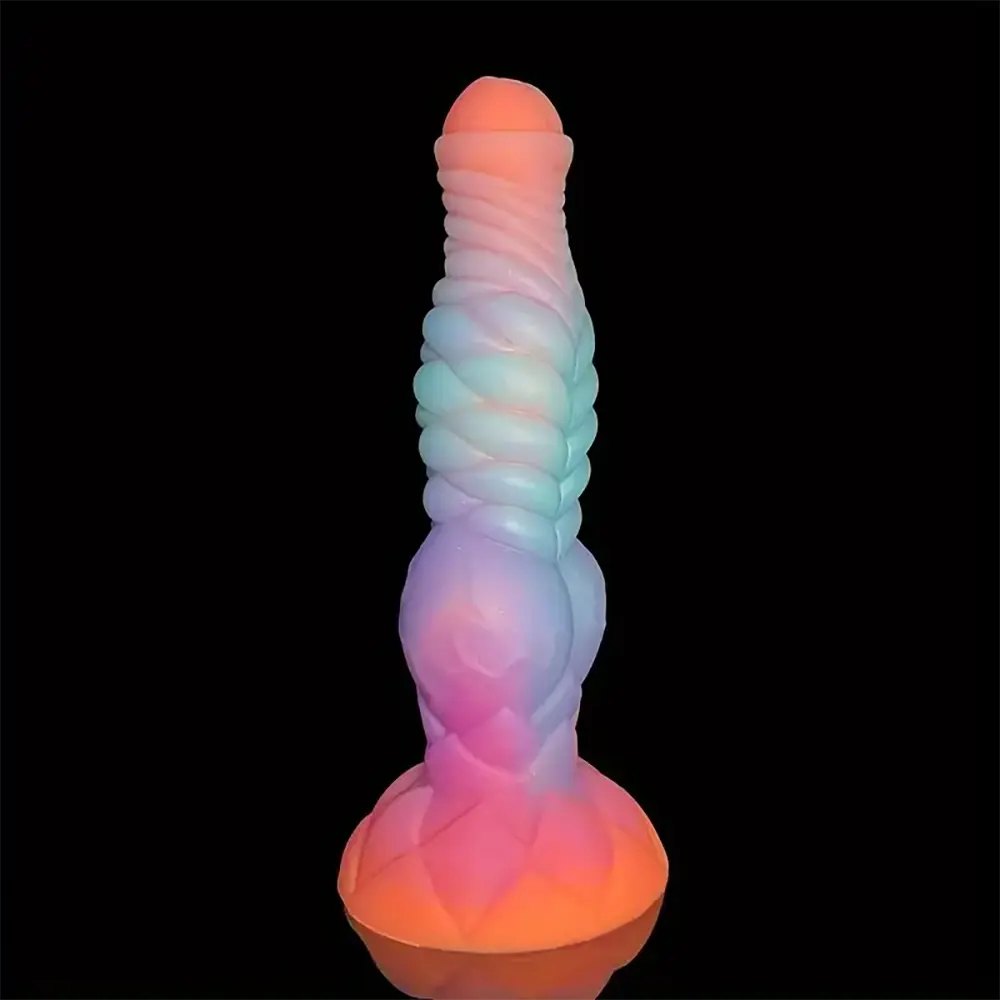 Knotted Animal Dildo 9.84 in - Luminous Dog Dildo