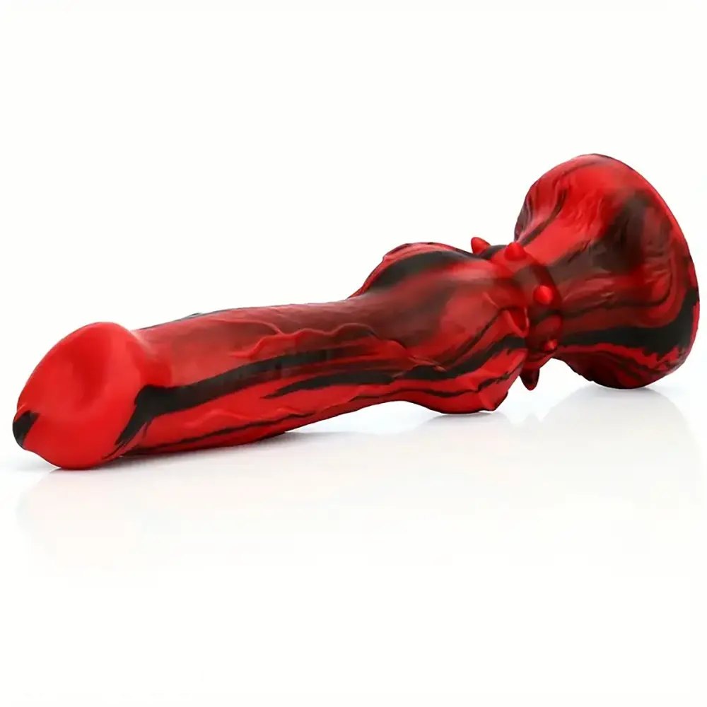 Knotted Marbled Animal Dildo - Silicone Knot Dildo