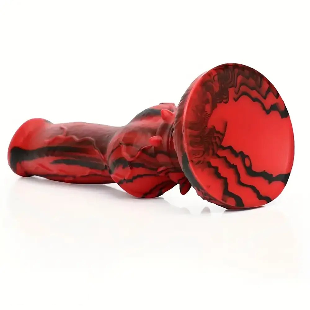 Knotted Marbled Animal Dildo - Silicone Knot Dildo