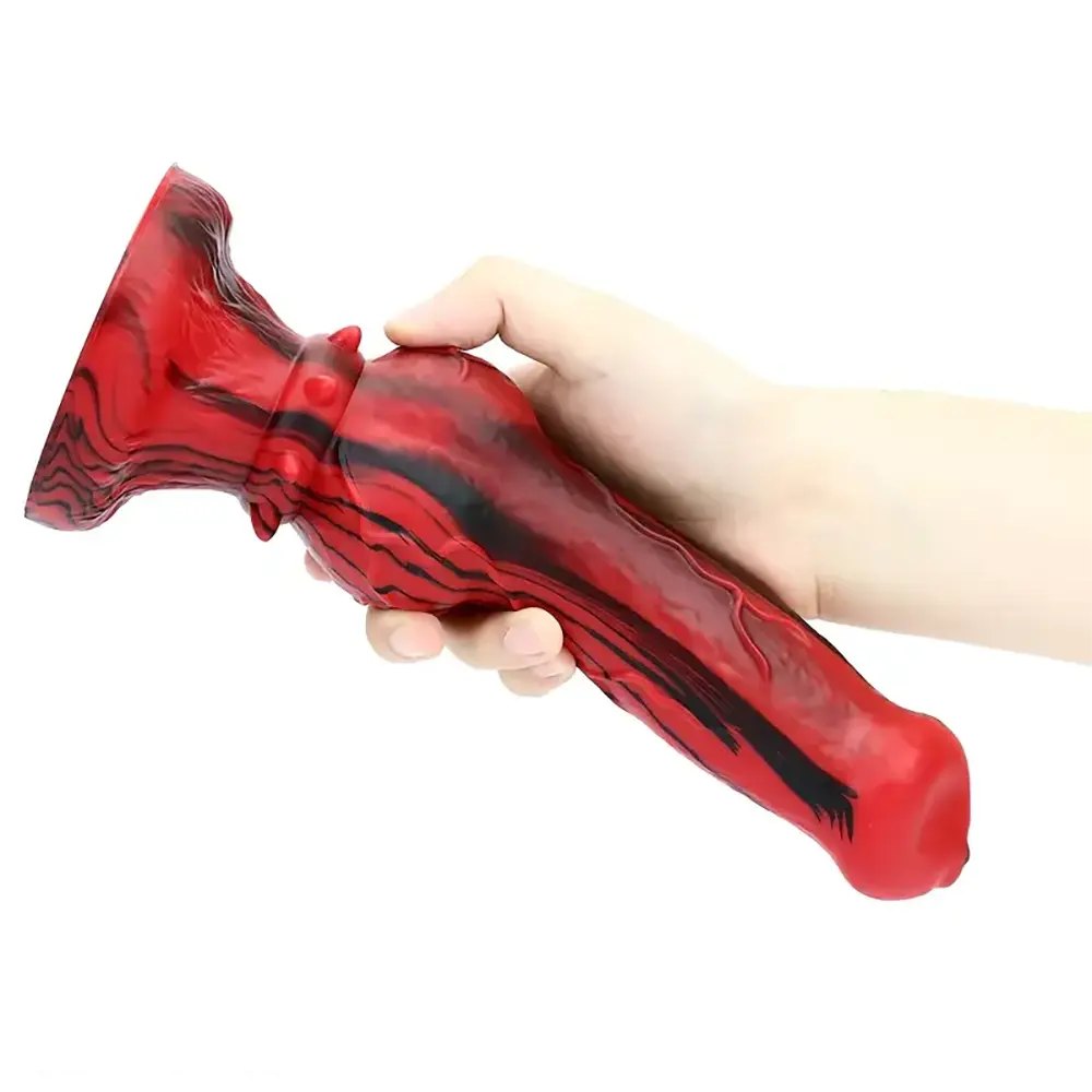 Knotted Marbled Animal Dildo - Silicone Knot Dildo