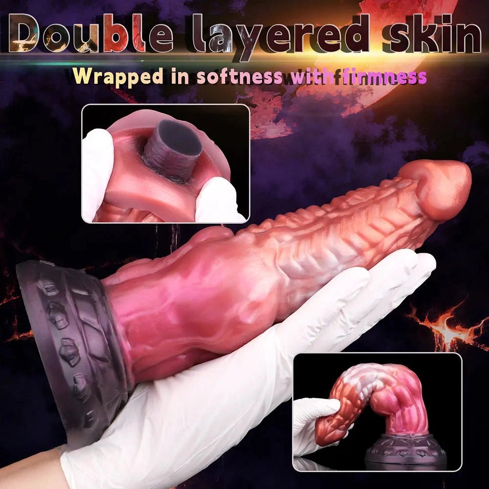 Knotted Monster Animal Dildo - Silicone Knot Animal Dildo