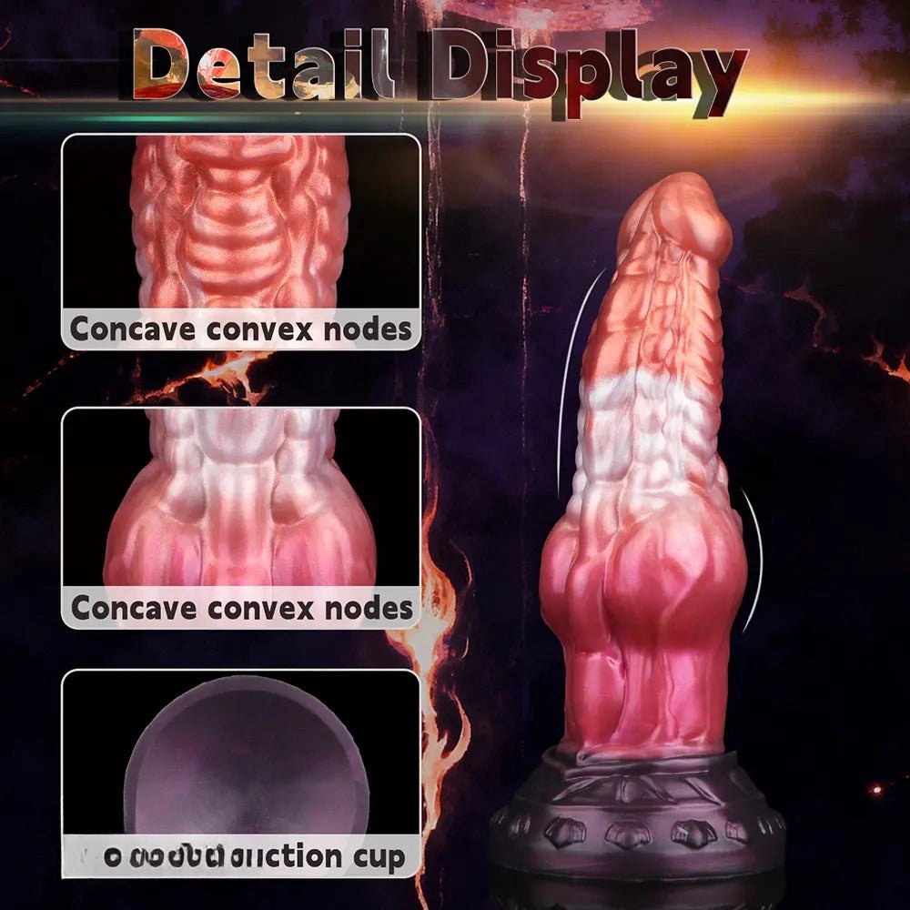 Knotted Monster Animal Dildo - Silicone Knot Animal Dildo