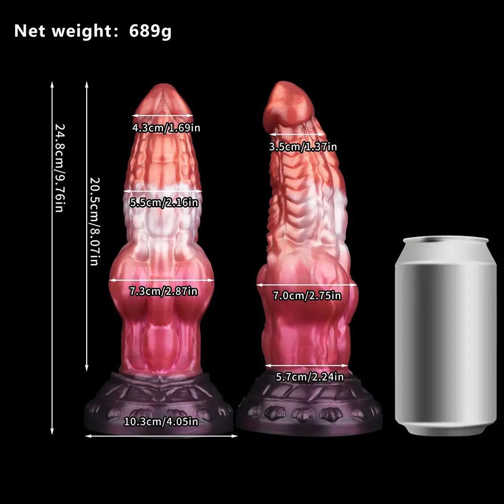 Knotted Monster Animal Dildo - Silicone Knot Animal Dildo