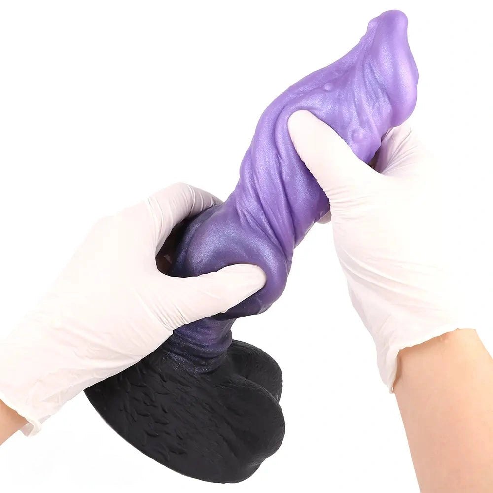 Knotted Monster Fantasy Dildo - Big Silicone Fantasy Dildo