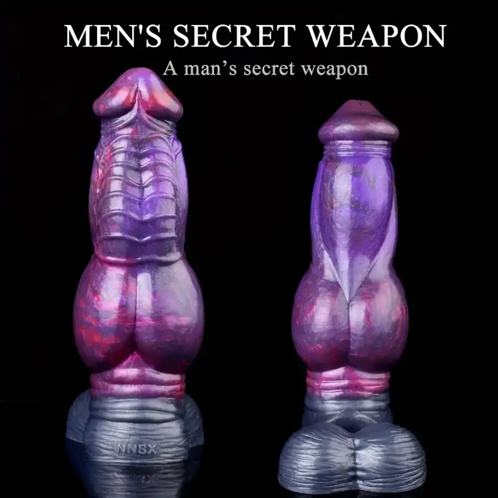 Knotted Silicone Animal Dildo - Horse Style Knotted Dildo