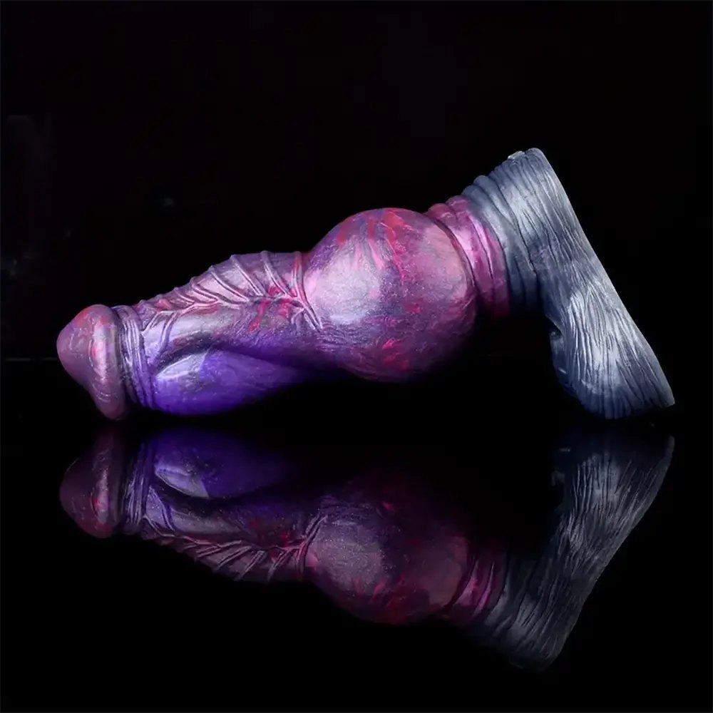 Knotted Silicone Animal Dildo - Horse Style Knotted Dildo