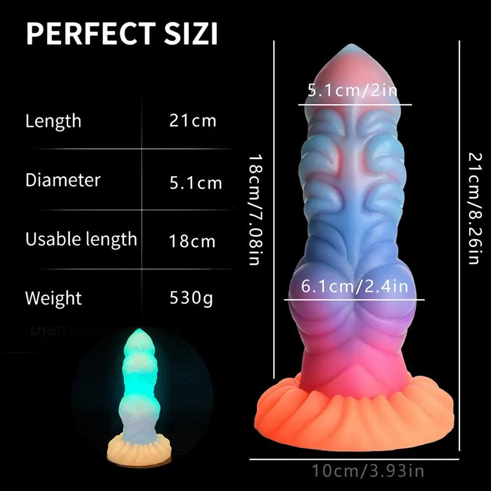 Knotted Animal Dildo 8.26 in - Silicone Knot Dildo