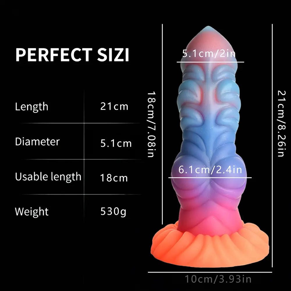 Knotted Animal Dildo 8.26 in - Silicone Knot Dildo
