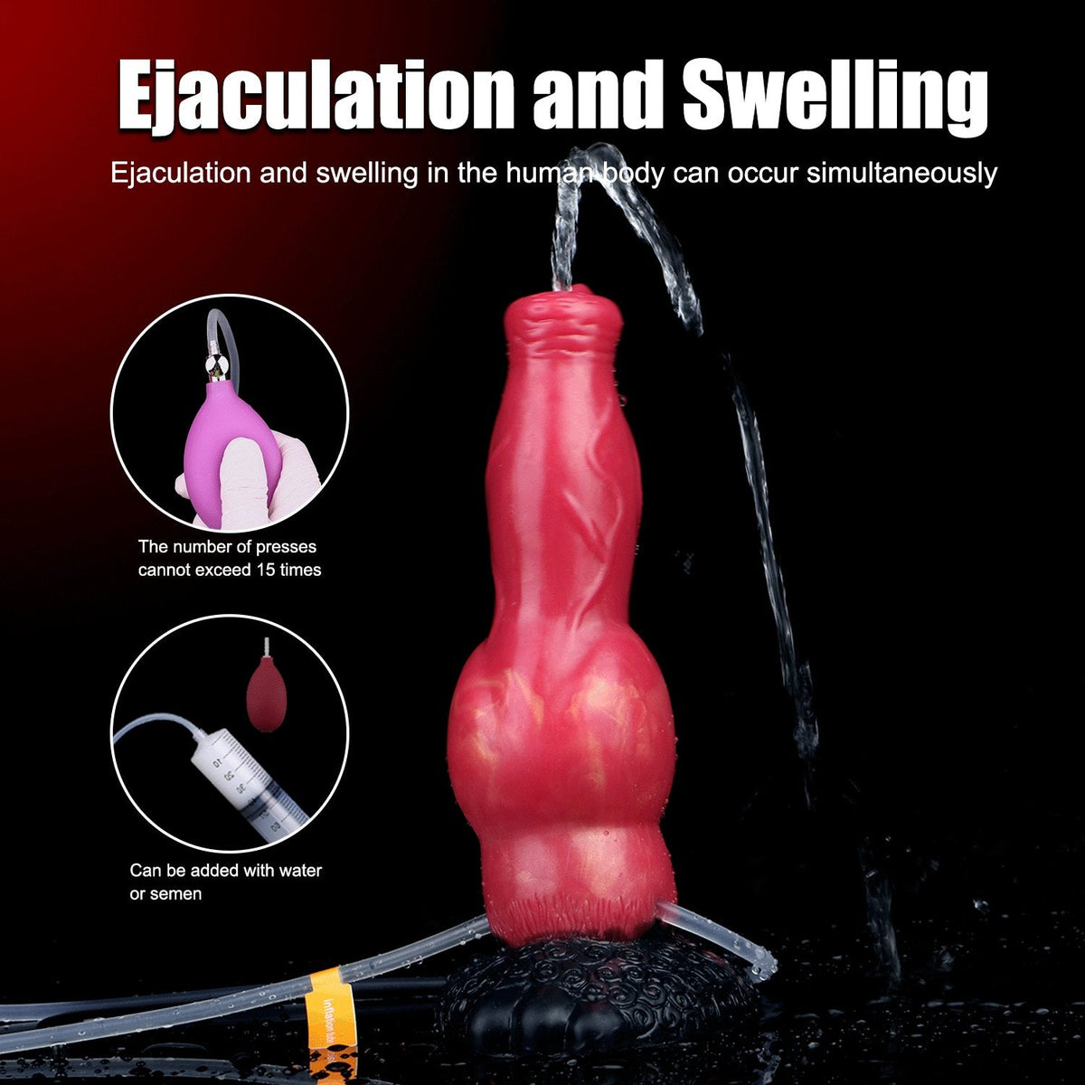 Knotted Silicone Animal Dildo 8.46in - Knotted Dog Dildo