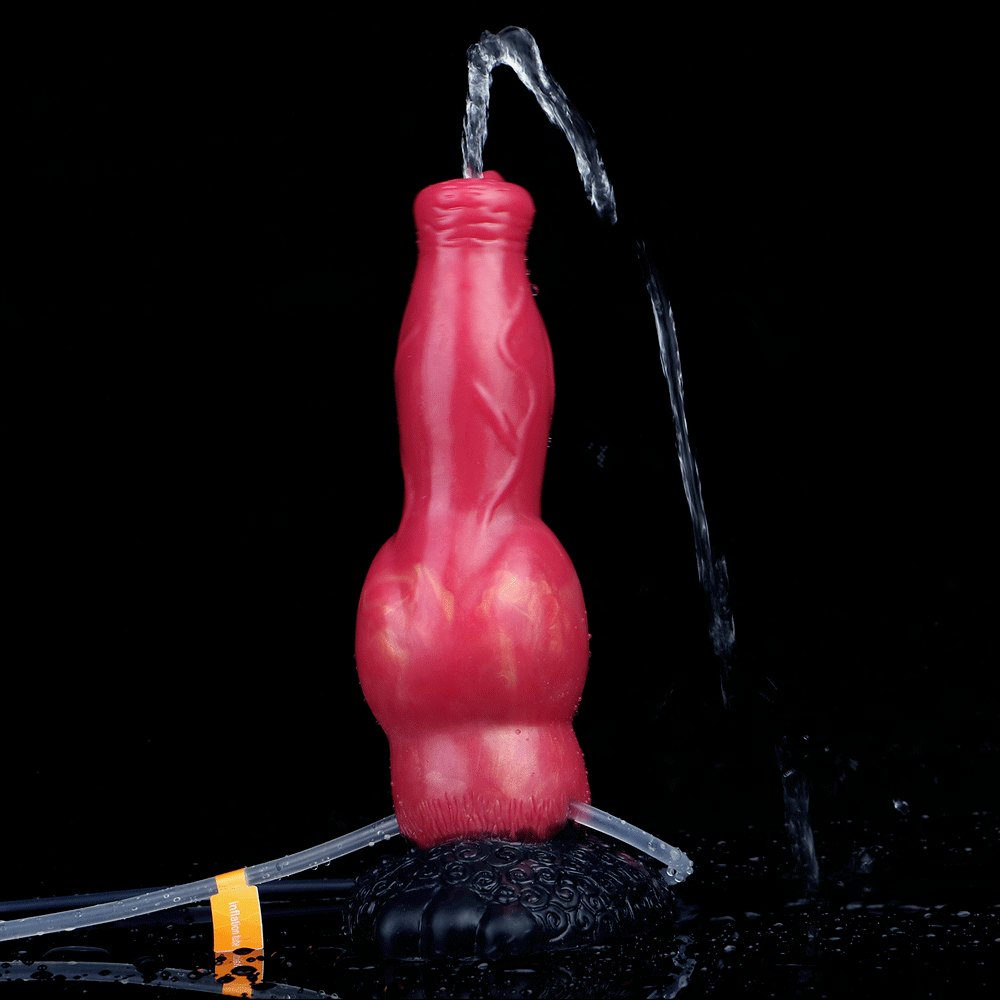 Knotted Silicone Animal Dildo 8.46in - Knotted Dog Dildo