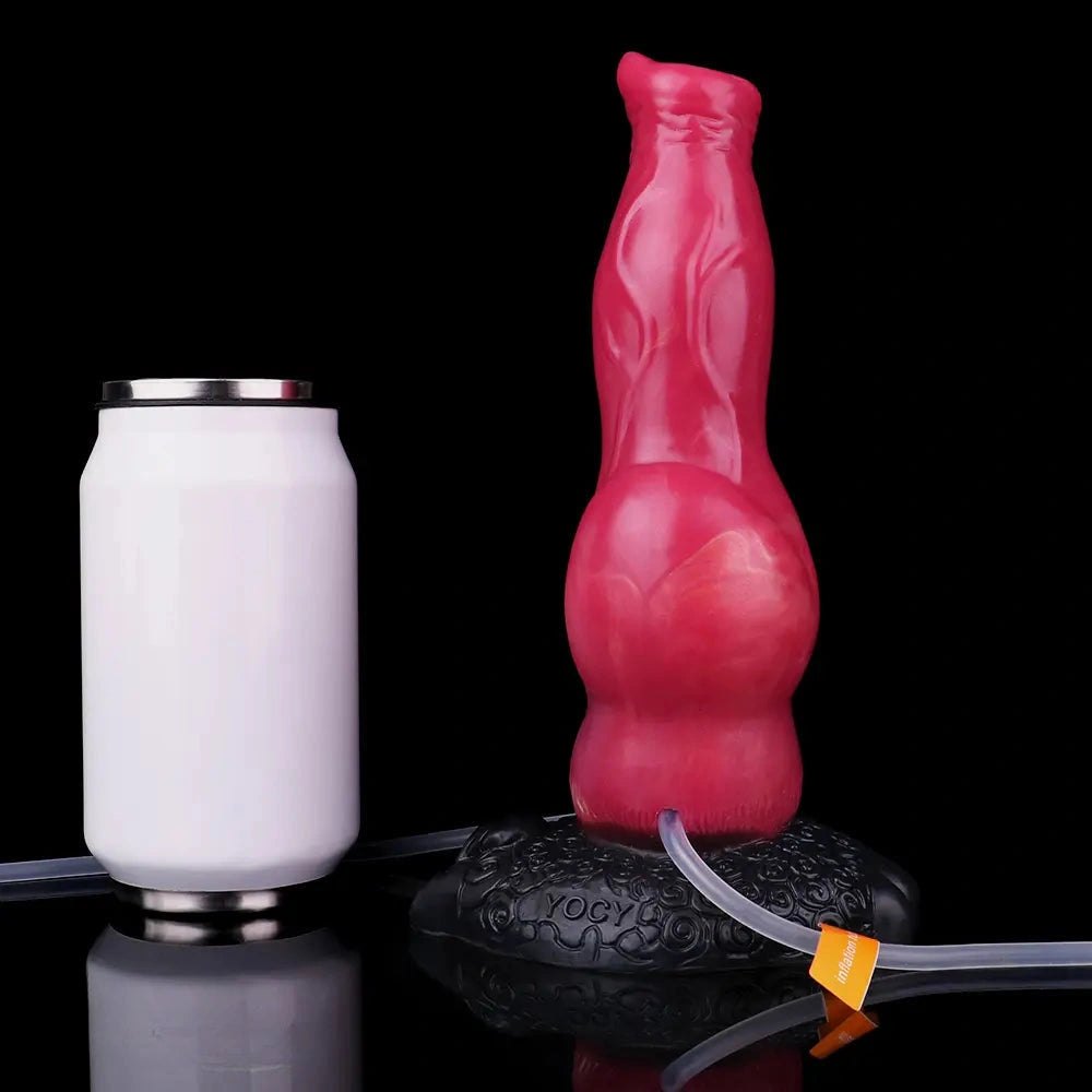 Knotted Silicone Animal Dildo 8.46in - Knotted Dog Dildo
