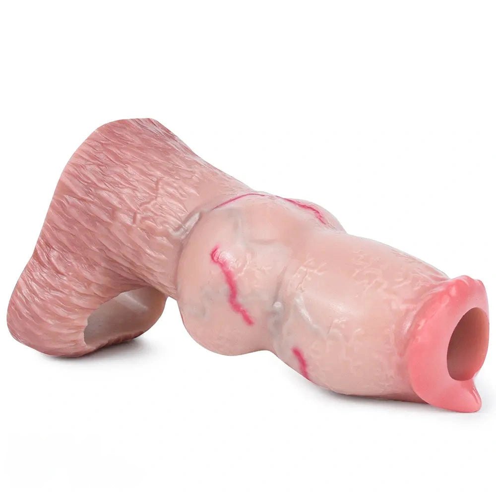 Knotted Silicone Animal Dildo - Dog Knot Fantasy Dildo