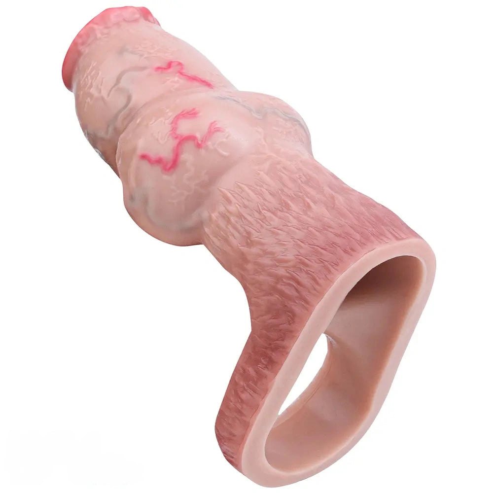 Knotted Silicone Animal Dildo - Dog Knot Fantasy Dildo