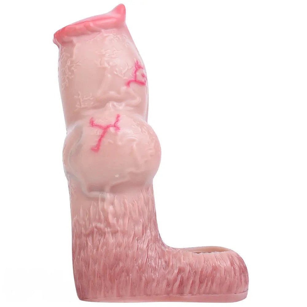 Knotted Silicone Animal Dildo - Dog Knot Fantasy Dildo