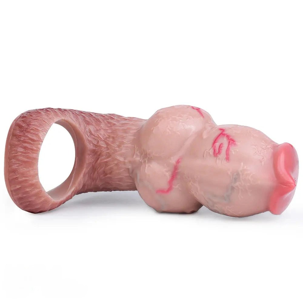 Knotted Silicone Animal Dildo - Dog Knot Fantasy Dildo