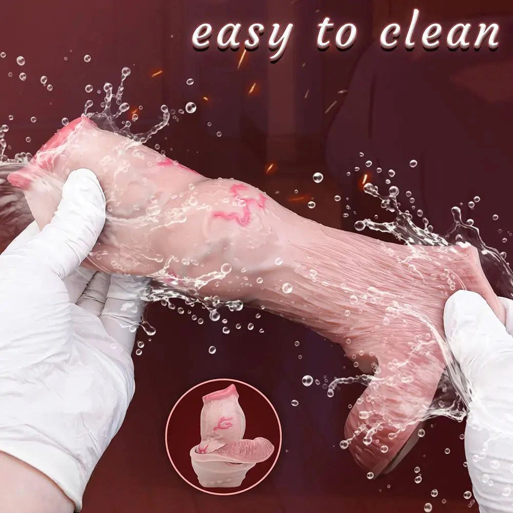 Knotted Silicone Animal Dildo - Dog Knot Fantasy Dildo