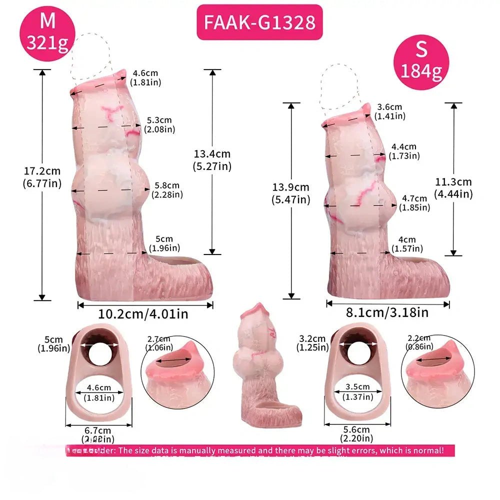 Knotted Silicone Animal Dildo - Dog Knot Fantasy Dildo