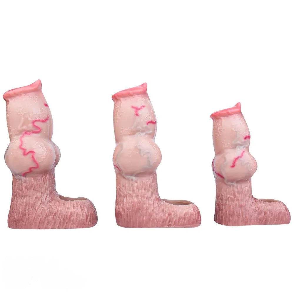 Knotted Silicone Animal Dildo - Dog Knot Fantasy Dildo