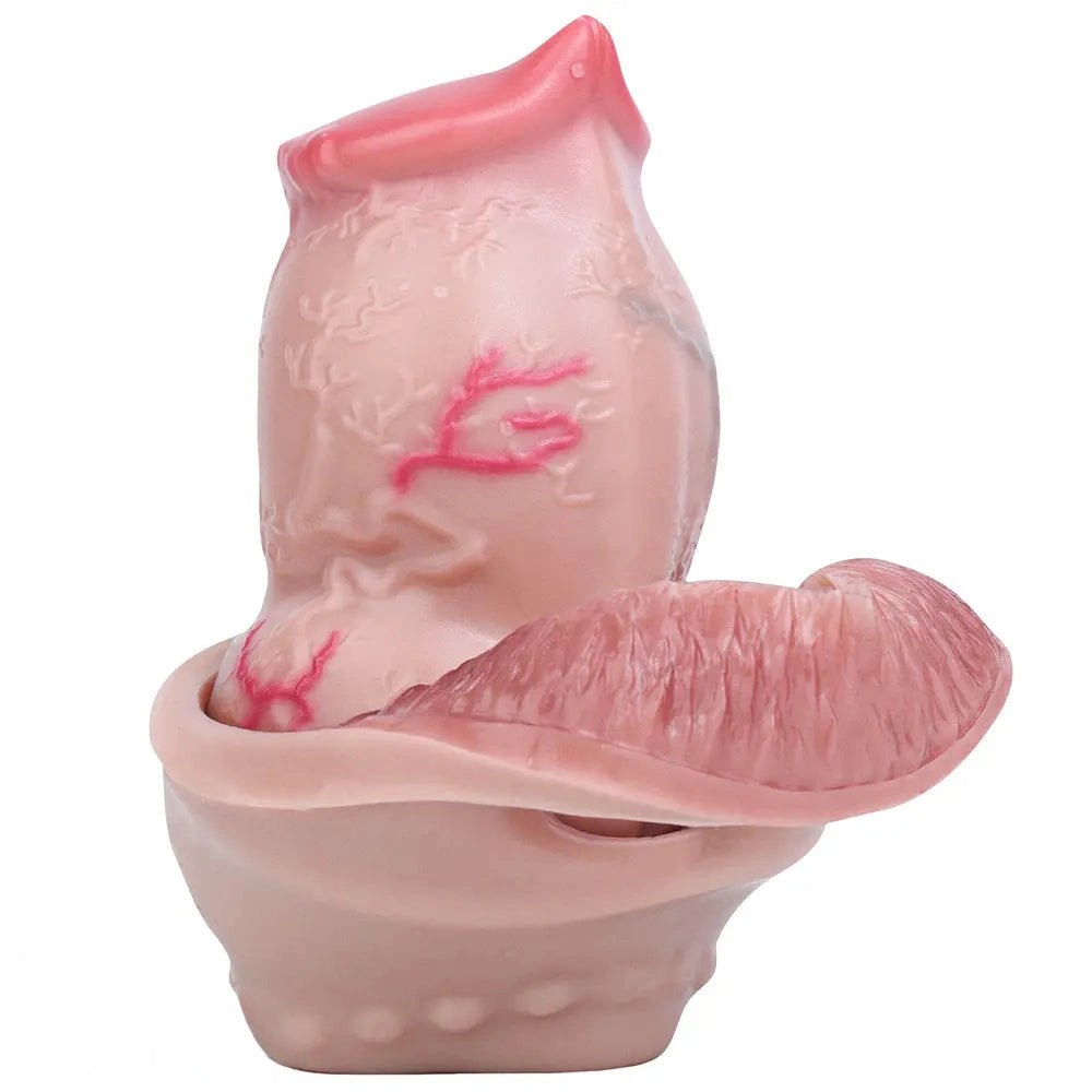 Knotted Silicone Animal Dildo - Dog Knot Fantasy Dildo