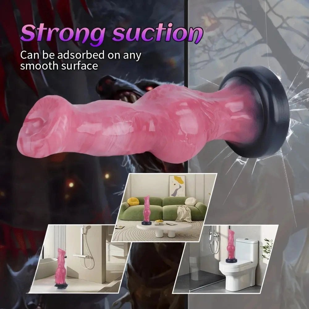 Knotted Silicone Animal Dildo - Animal Dildo, 3 Sizes
