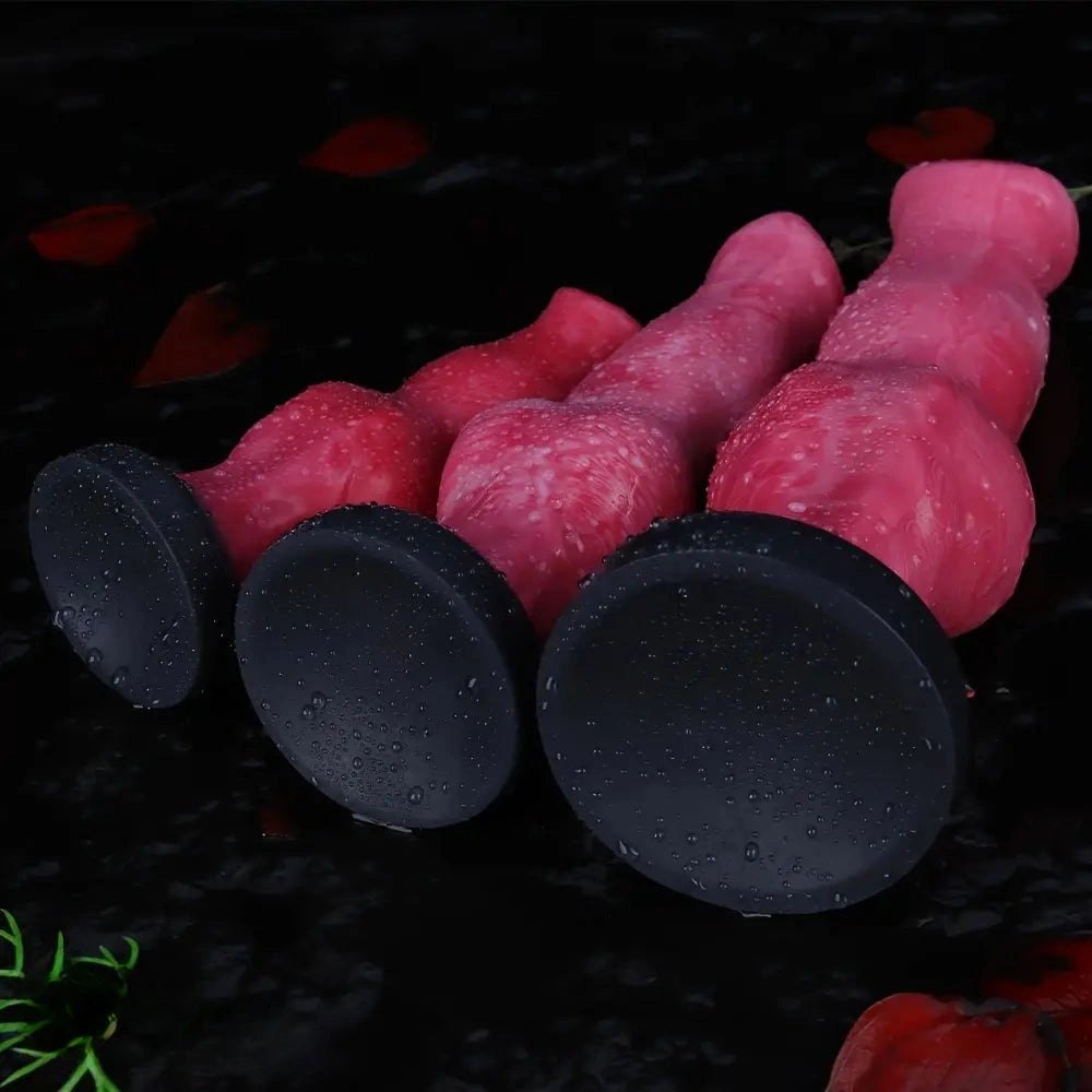 Knotted Silicone Animal Dildo - Animal Dildo, 3 Sizes