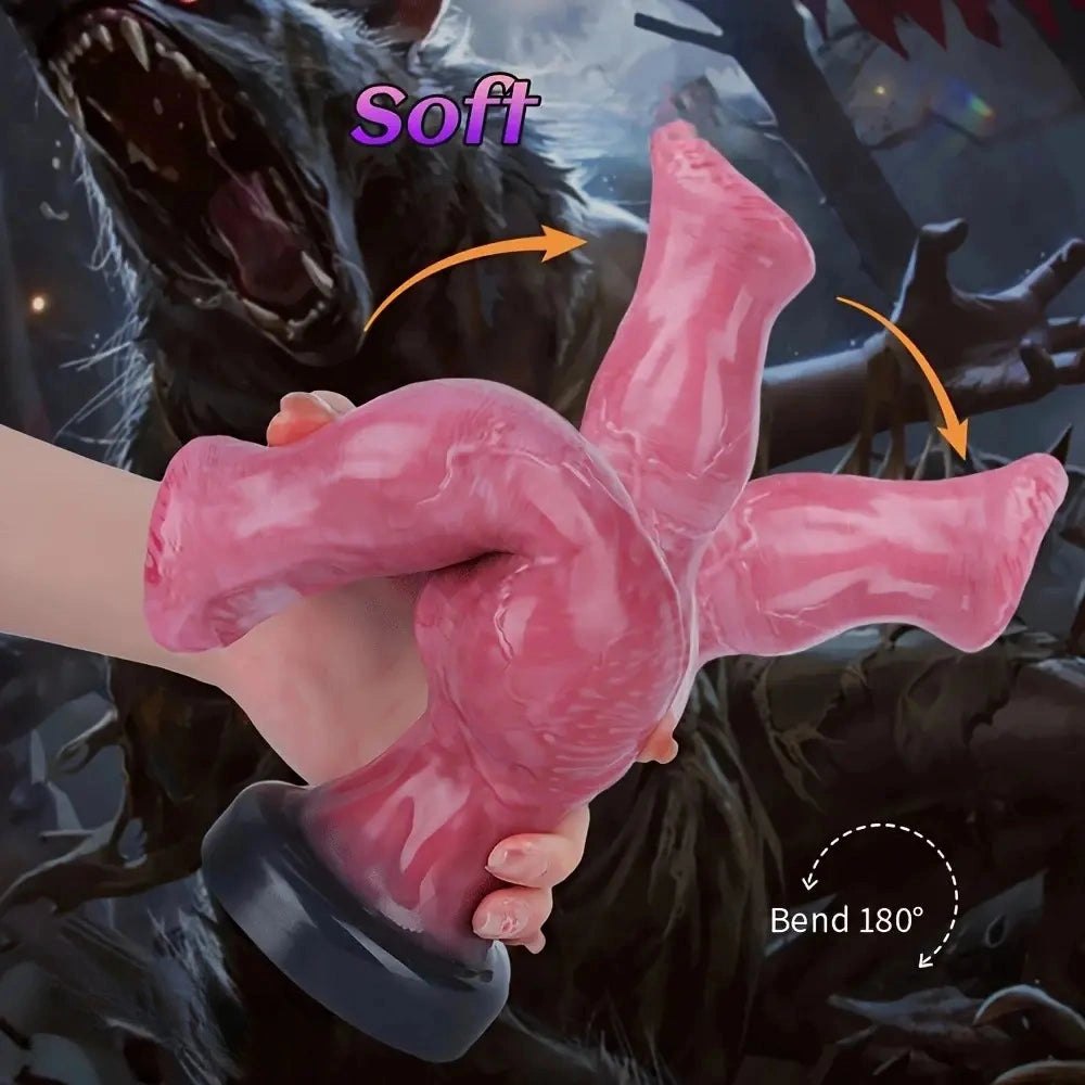 Knotted Silicone Animal Dildo - Animal Dildo, 3 Sizes