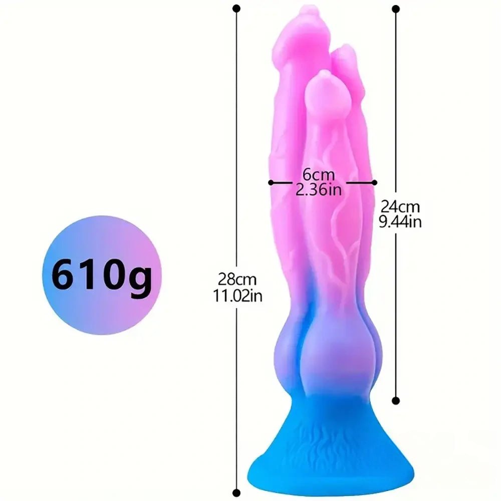 Knotted Silicone Animal Dildo - Knotted Dog Dildo