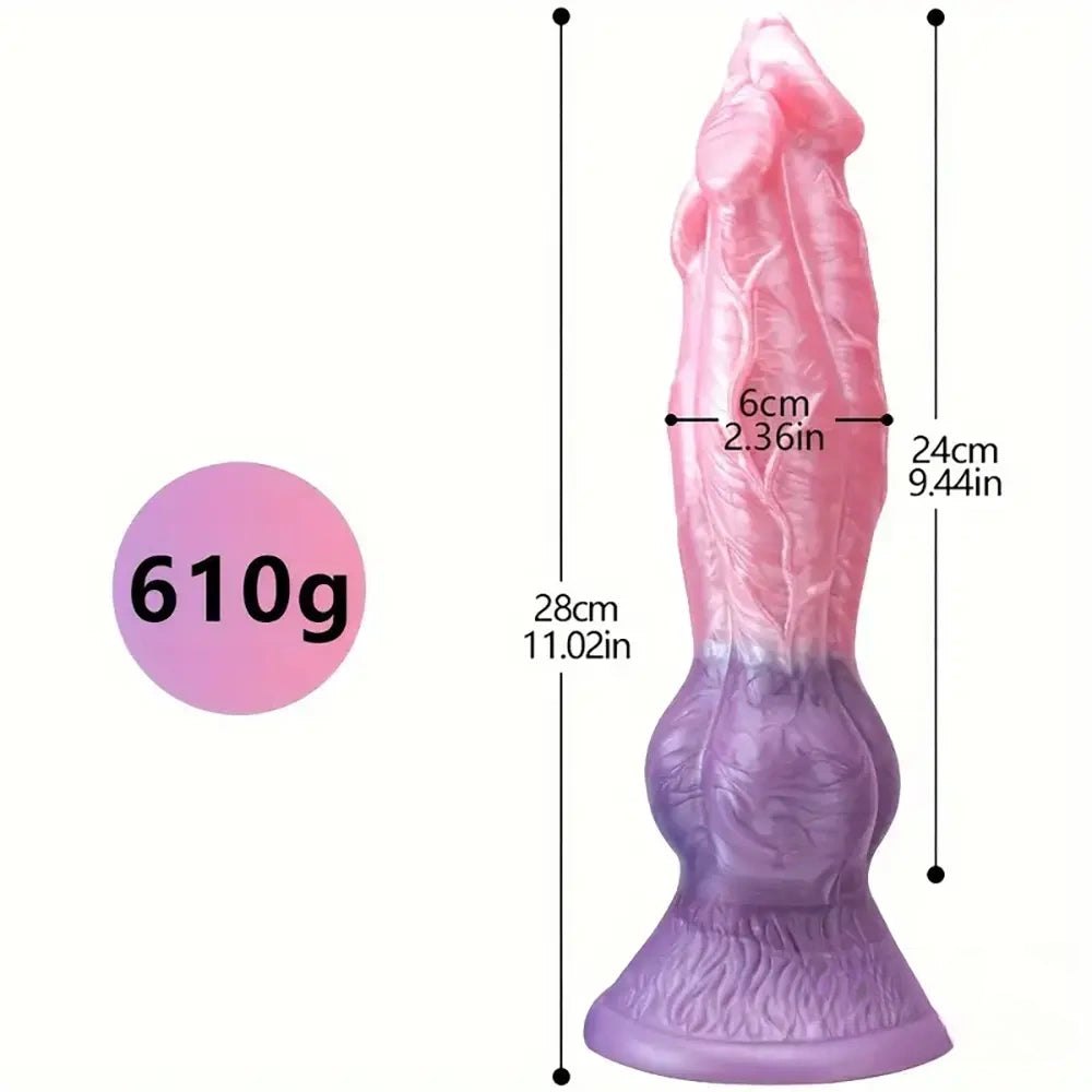 Knotted Silicone Animal Dildo - Knotted Dog Dildo