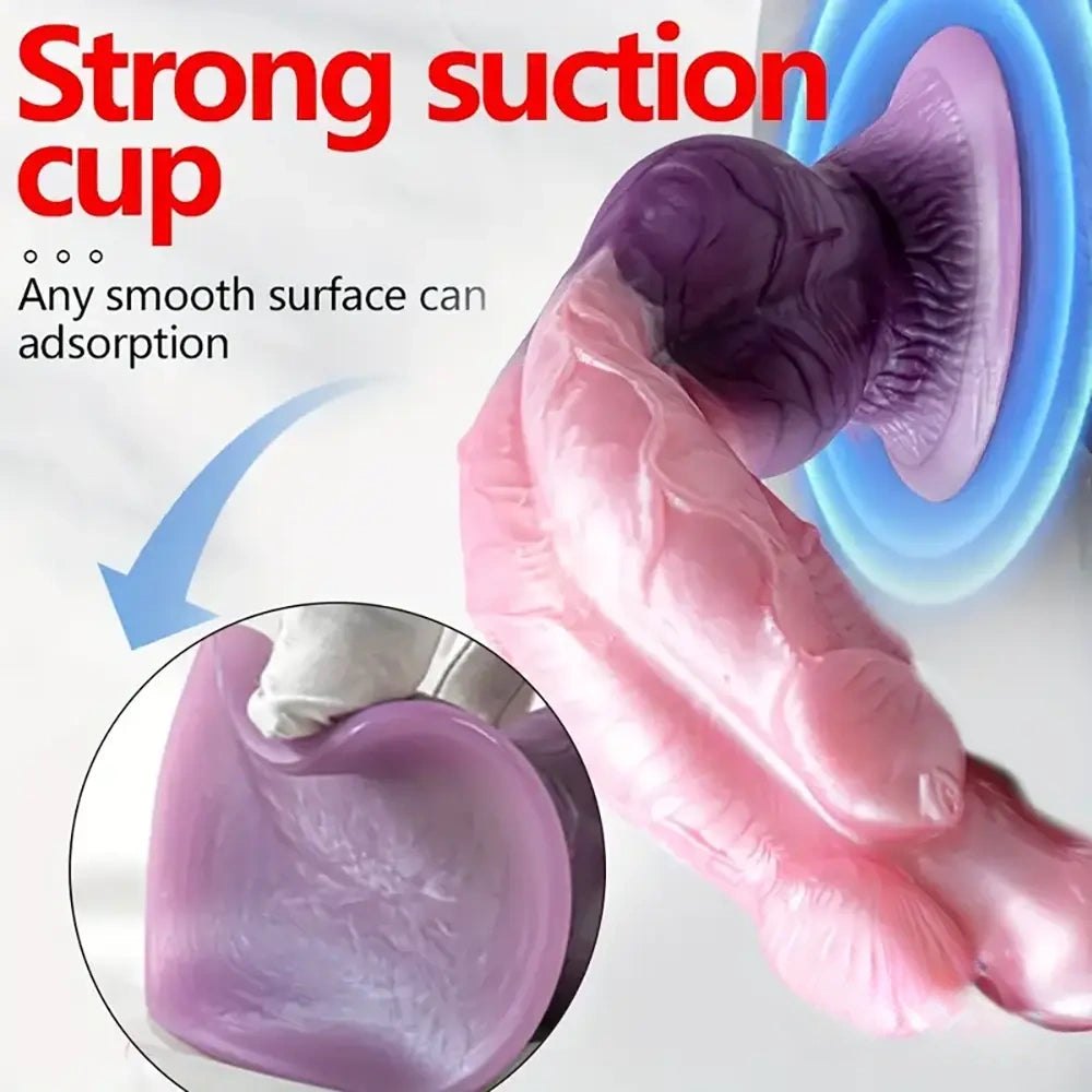 Knotted Silicone Animal Dildo - Knotted Dog Dildo