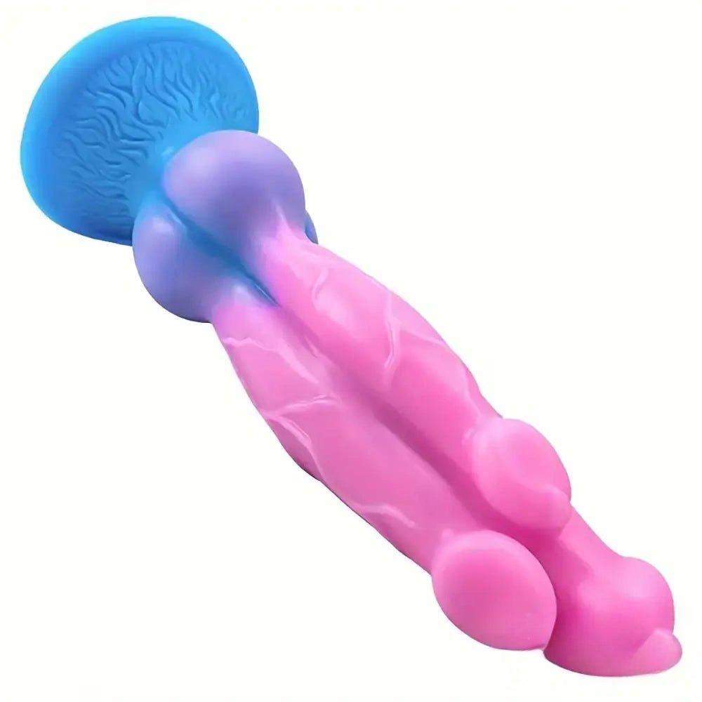 Knotted Silicone Animal Dildo - Knotted Dog Dildo