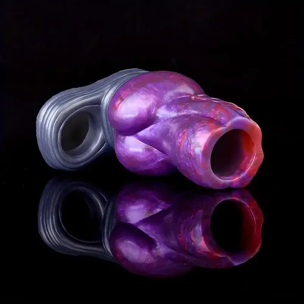 Knotted Penis Extension Sleeve - Silicone Knot Extender Sleeve