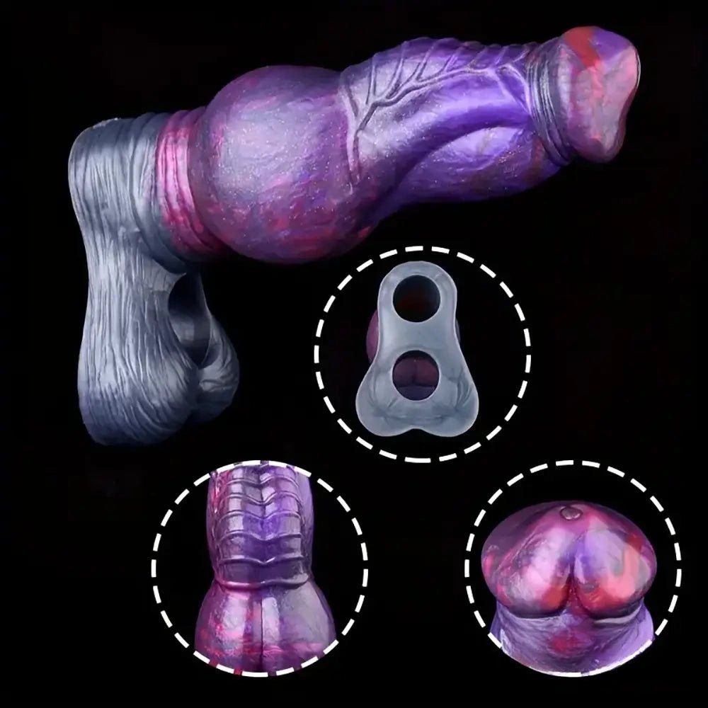 Knotted Penis Extension Sleeve - Silicone Knot Extender Sleeve