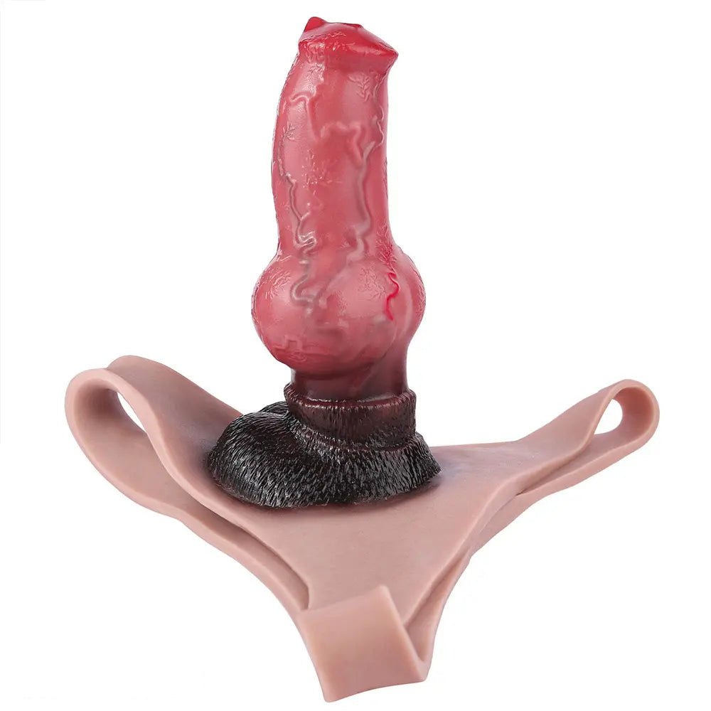 Knotted Strap-On Panty Dildo - Wearable Realistic Dildo