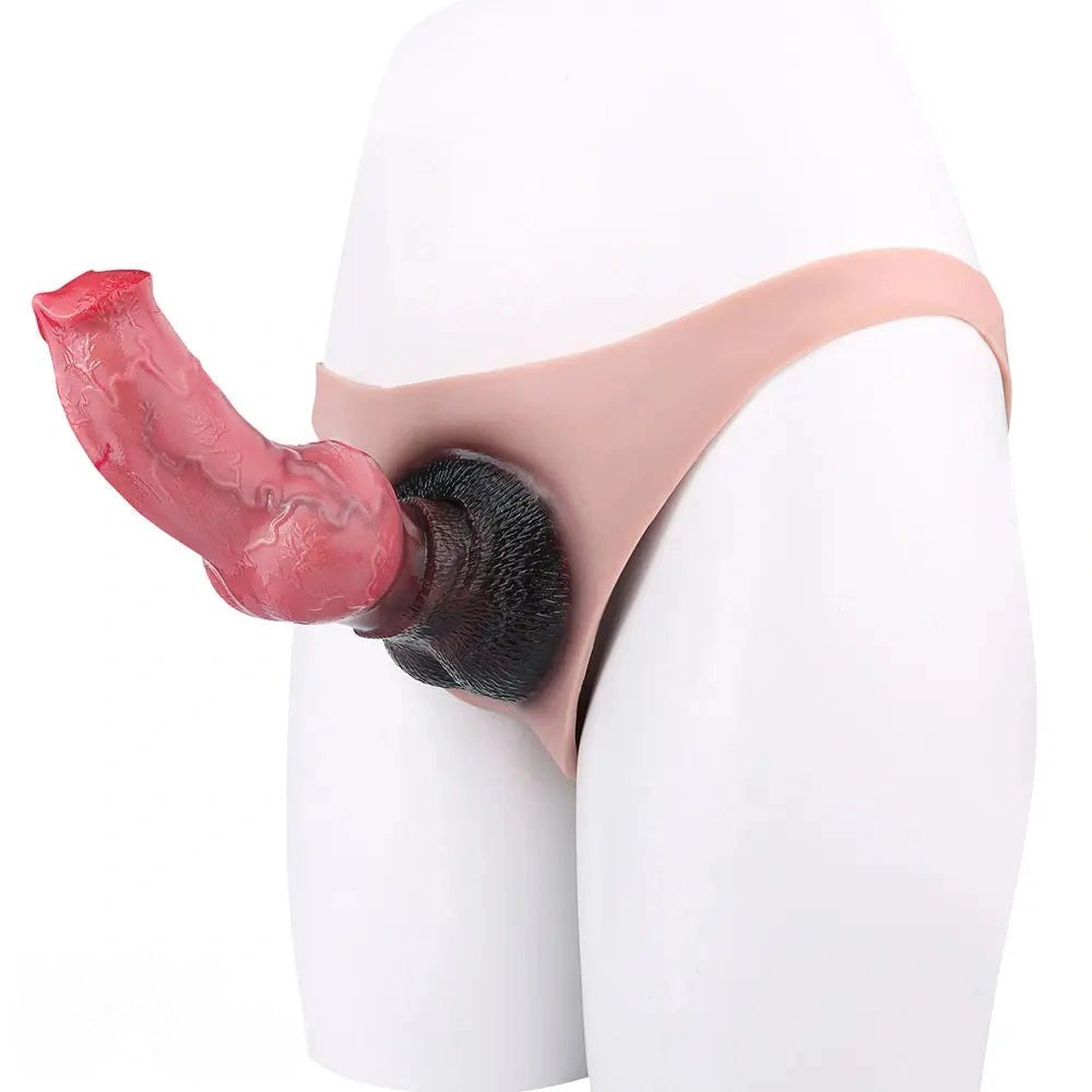 Knotted Strap-On Panty Dildo - Wearable Realistic Dildo