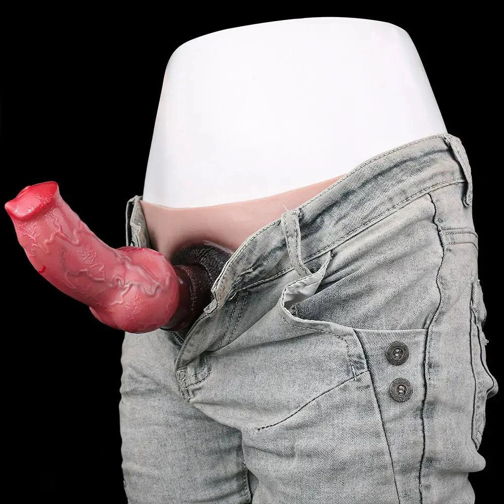 Knotted Strap-On Panty Dildo - Wearable Realistic Dildo