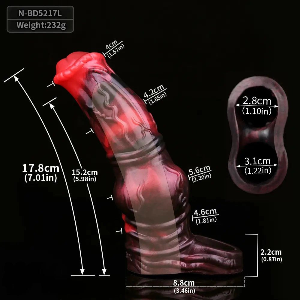 Knotted Tentacle Hollow Sleeve - Silicone Fantasy Dildo