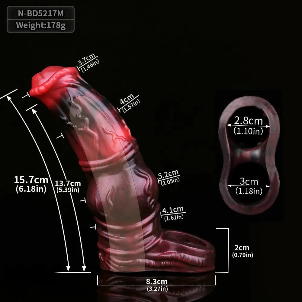 Knotted Tentacle Hollow Sleeve - Silicone Fantasy Dildo