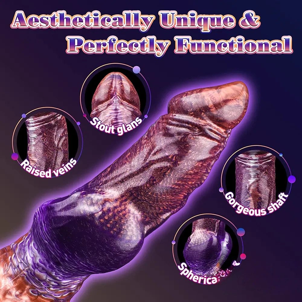 Knotted Wolf Fantasy Dildo - Silicone Horse Knot Dildo